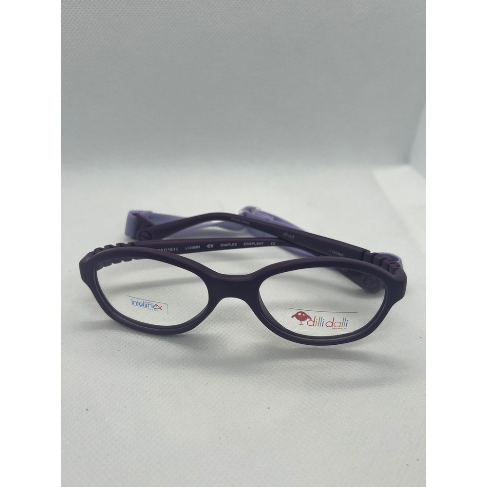 Dilli Dalli Intelliflex‎ Kids Eyeglasses Frame Purple Dimples Flexible